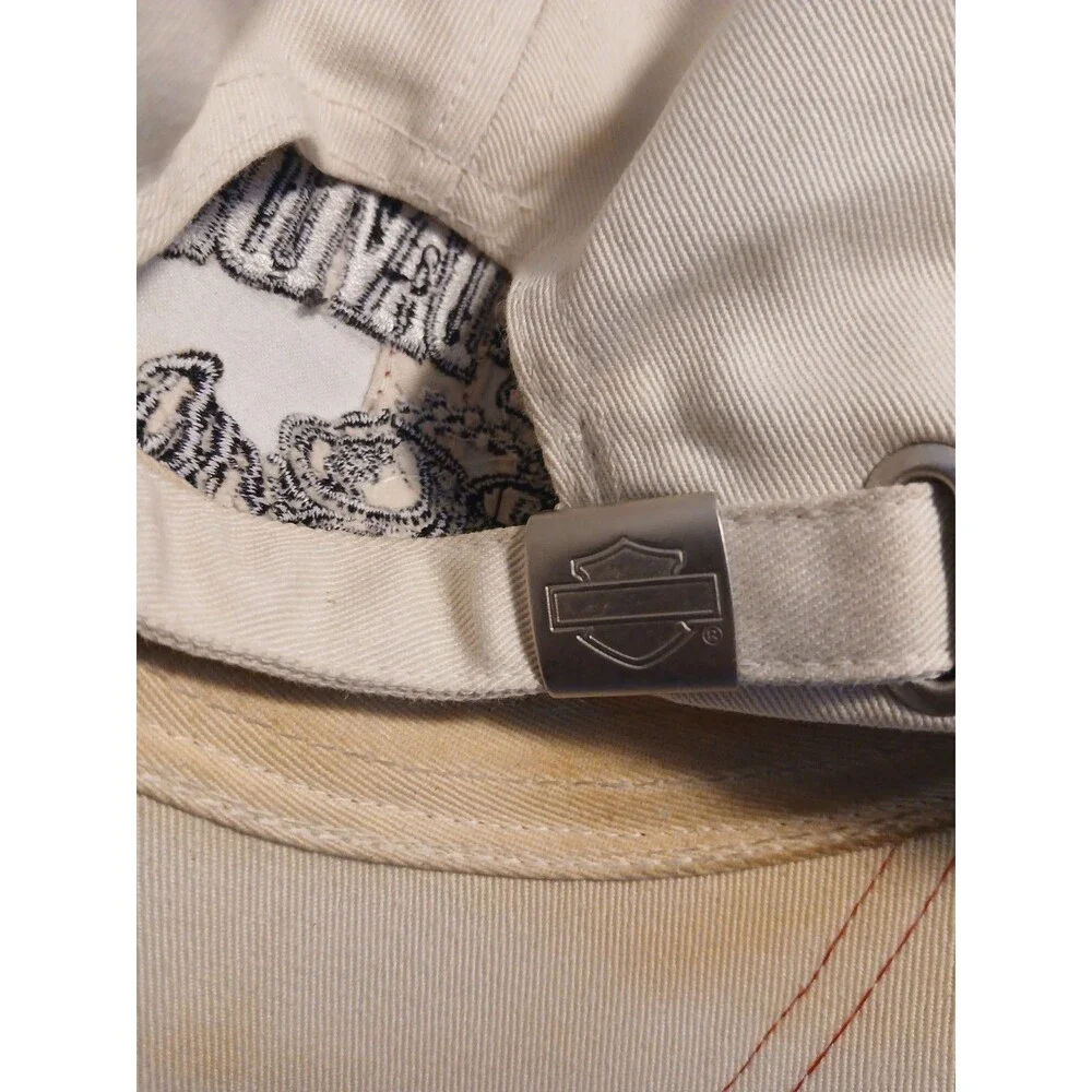 Harley Davidson Baseball Hat 2005 Adjustable Beige/Black